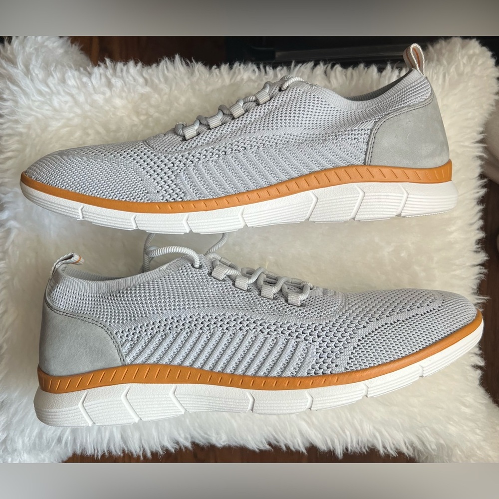 Johnston & Murphy Gray Sneakers with White and Tan Accents - Picture 5 of 10